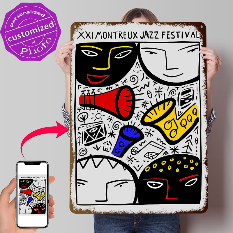 Retro Gaming Festival - Montreux Jazz Festival Tinplate Poster Wall