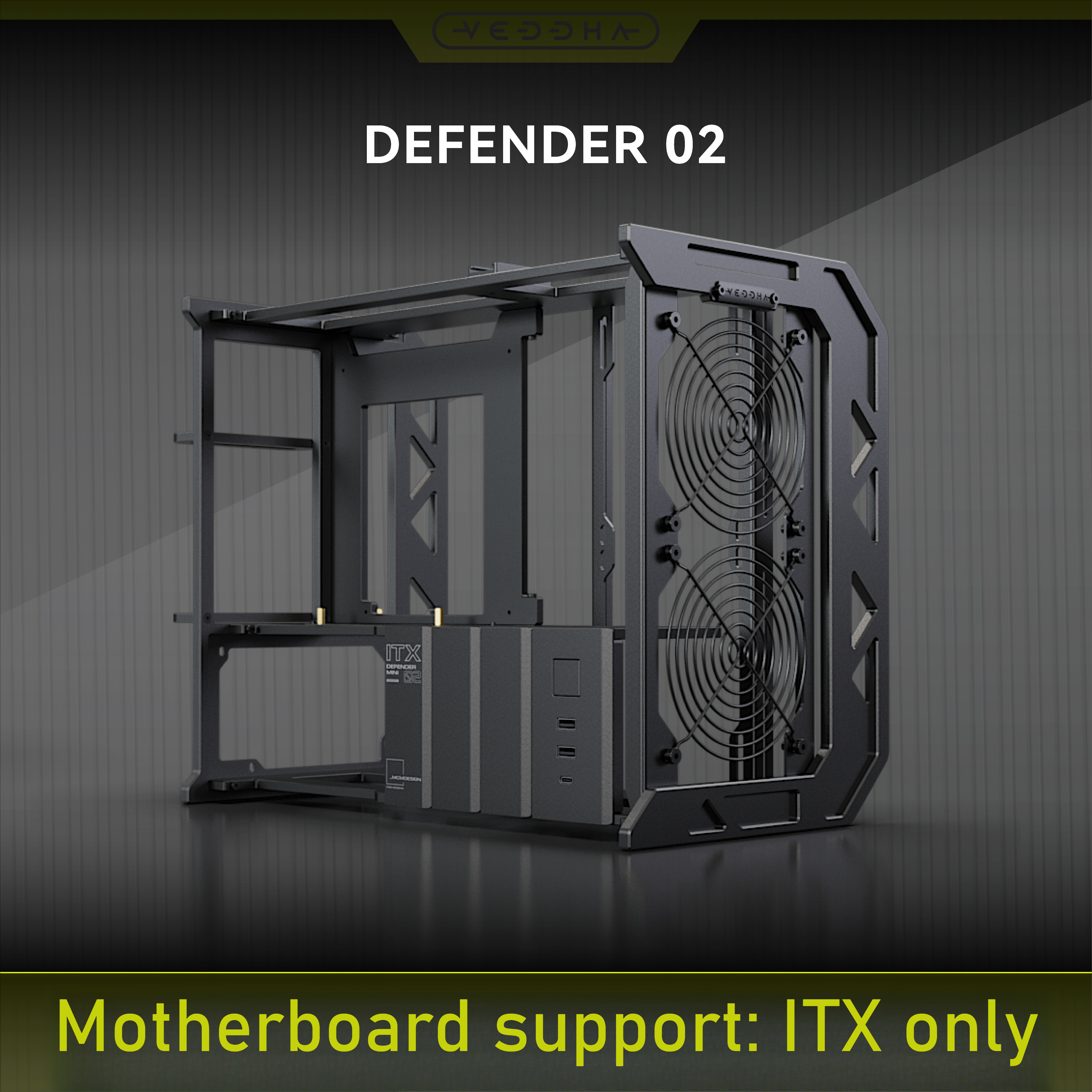 Retro Gaming Cabinet - Defender Mini 02 CNC Aluminum Open-Frame