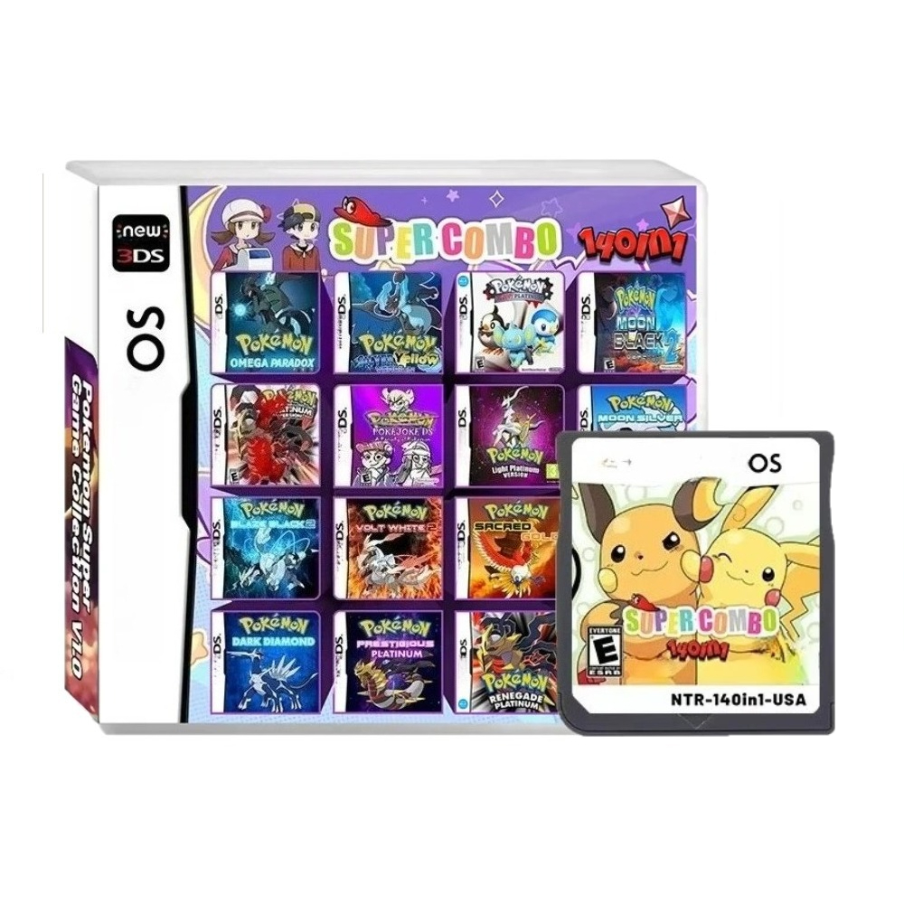 Retro Gaming Videos - NDS Video Game Cartridge Pokémon 140-in-1