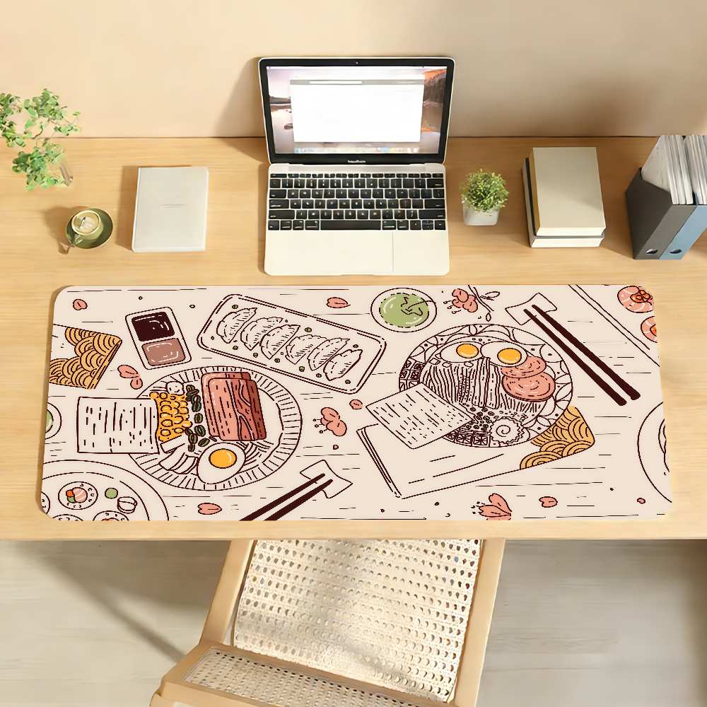 Retro Gaming Accessories - Retro Japanese Ramen Mouse Pad Non-slip