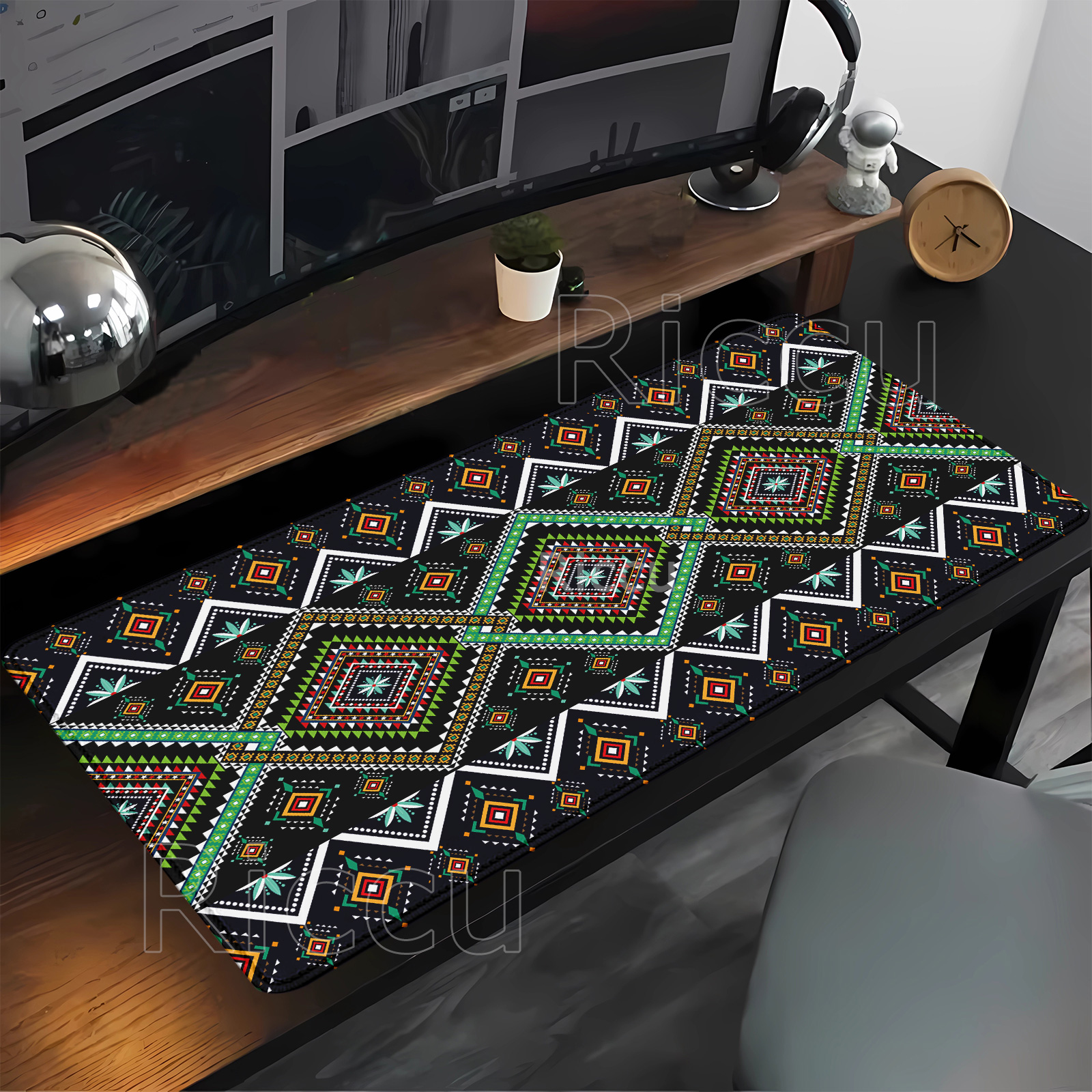 Retro Gaming Accessories - Persian Mysterious Retro pattern Mouse Pad
