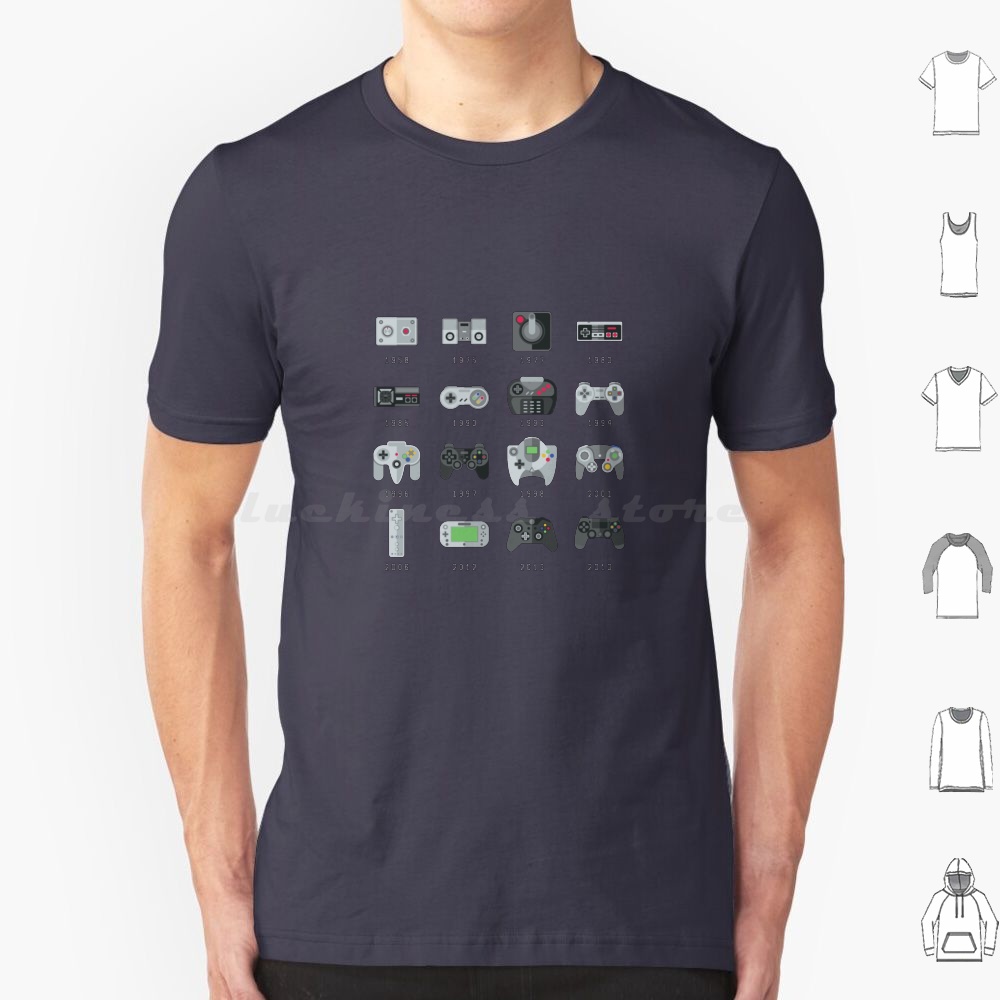 Retro Gaming Videos - Geek Gaming Controllers T Shirt Big
