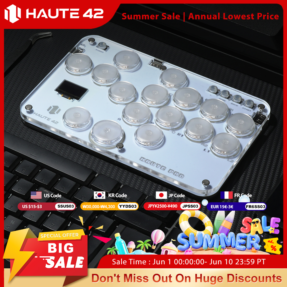 Arcade Stick Joystick - Haute42 Arcade Joystick Hitbox Leverless Controller