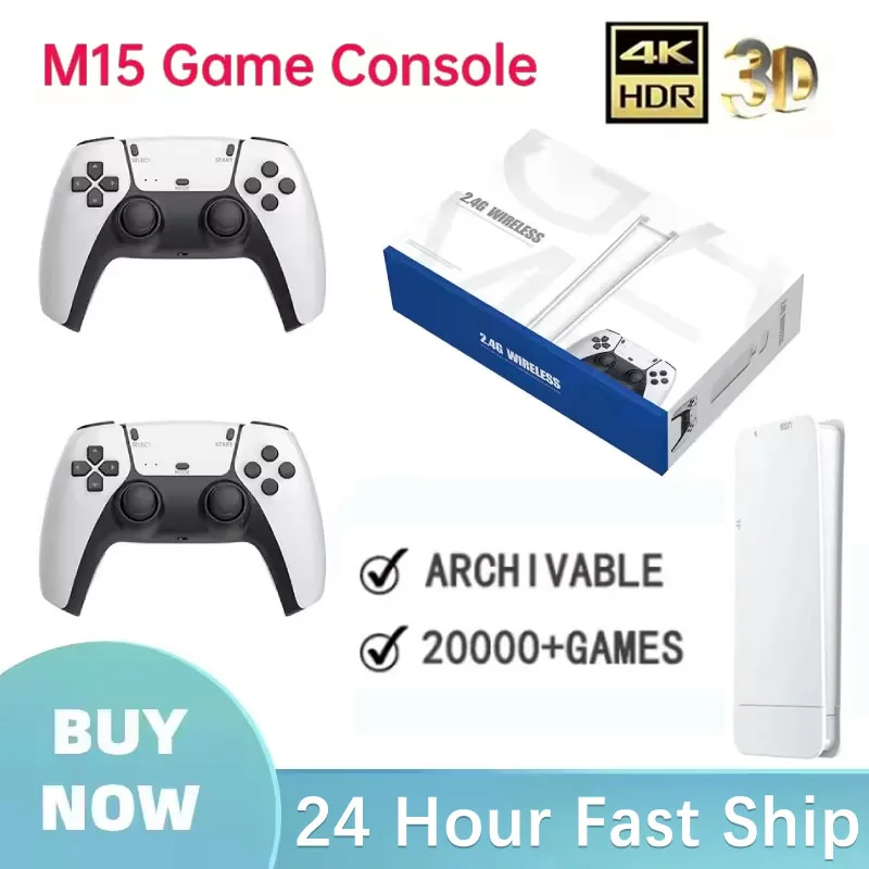 Retro Gaming Kiosk - Wireless Gamepads M15 Game Stick Mini