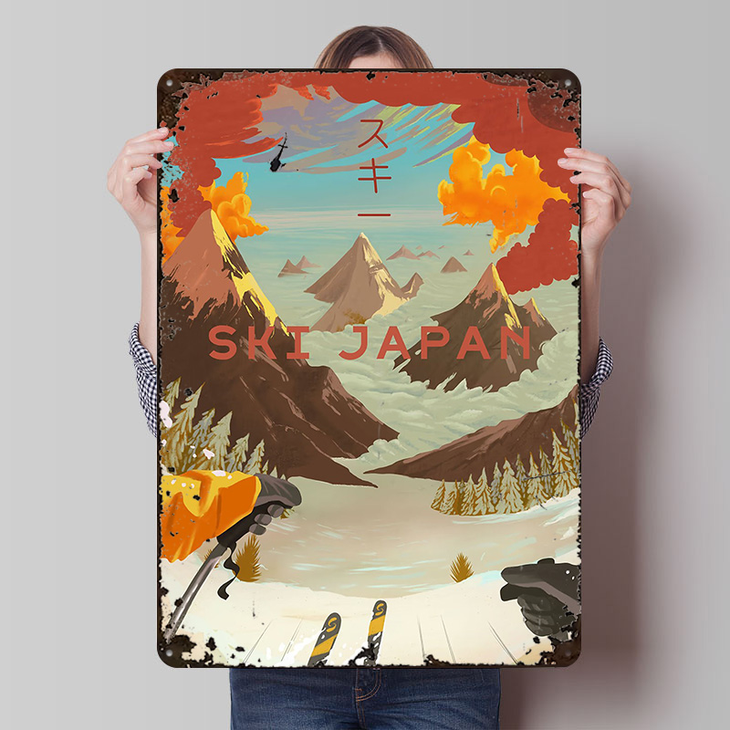 Retro Gaming Japan - Ski Japan Printed Poster Customizable Wall