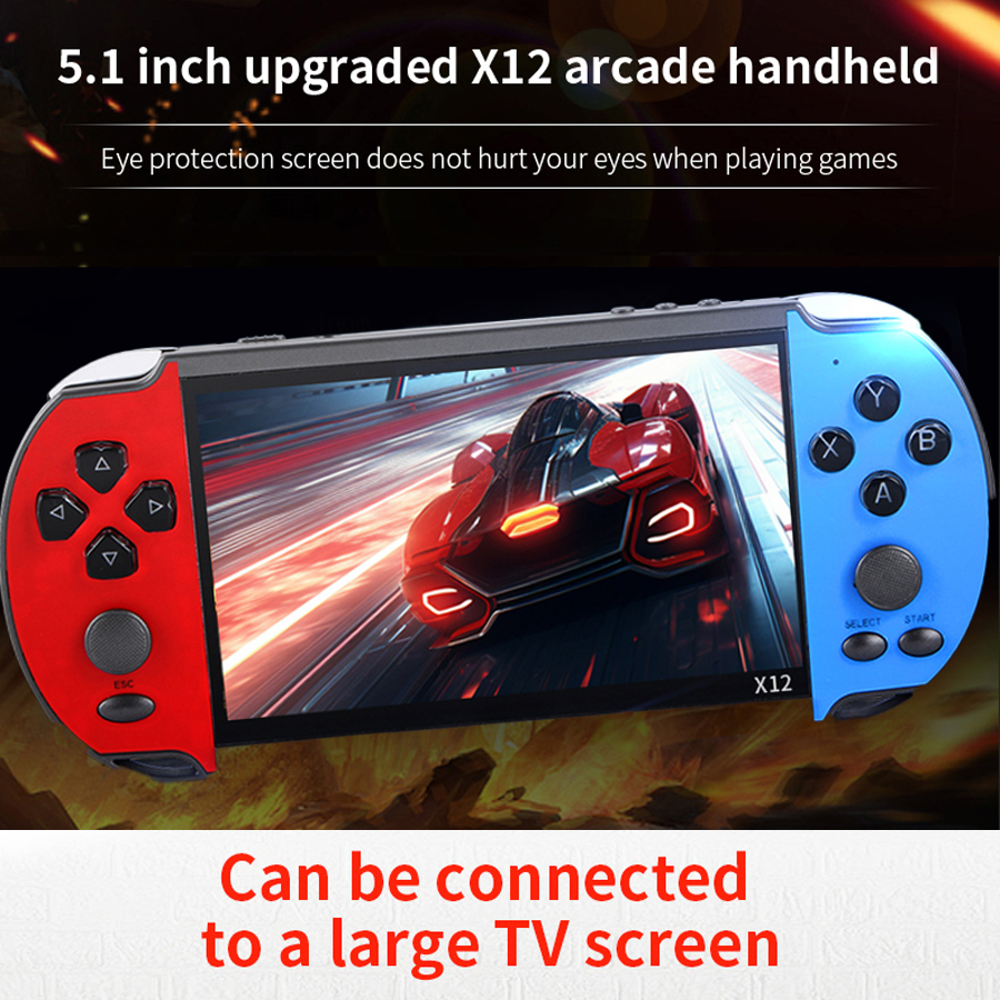 Retro Gaming Arcade Console - Portable Handheld Videogame TV Retro Video