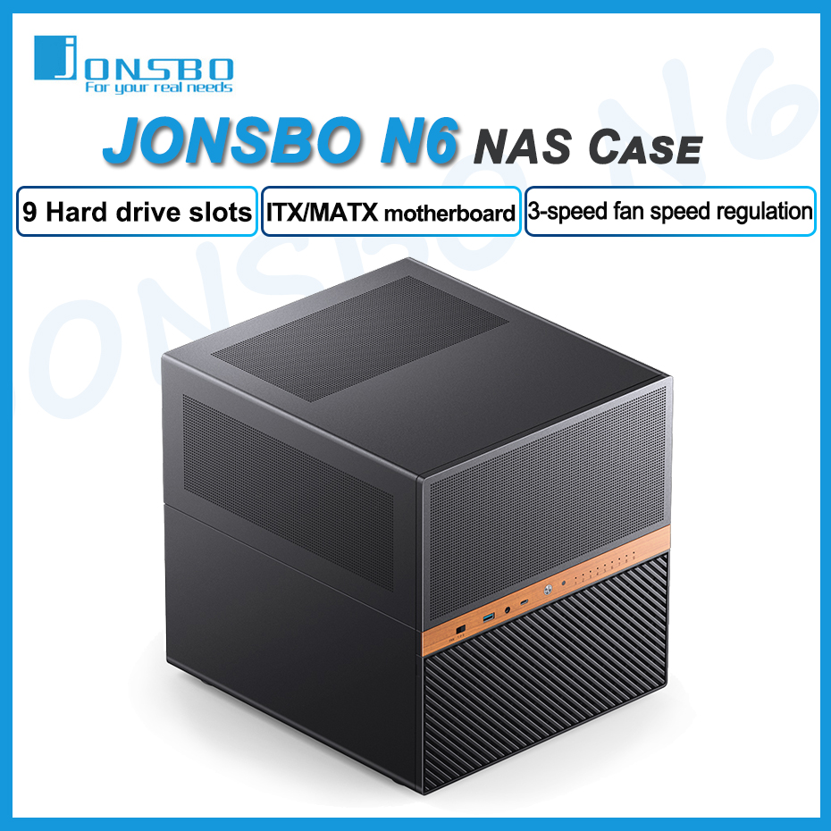 JONSBO N6 NAS Case 9 Hard Disk - Retro Gaming Cabinet recensie en prijs