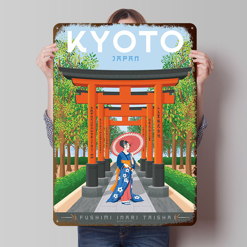 Kyoto Japan Travel Poster Cust - Retro Gaming Japan recensie en prijs