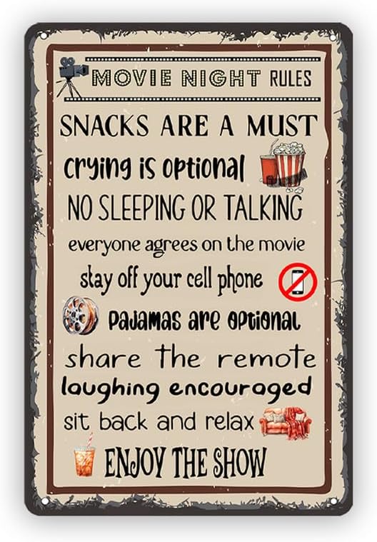 Movin Night Rules Metal Sign R - Retro Gaming Decor recensie en prijs