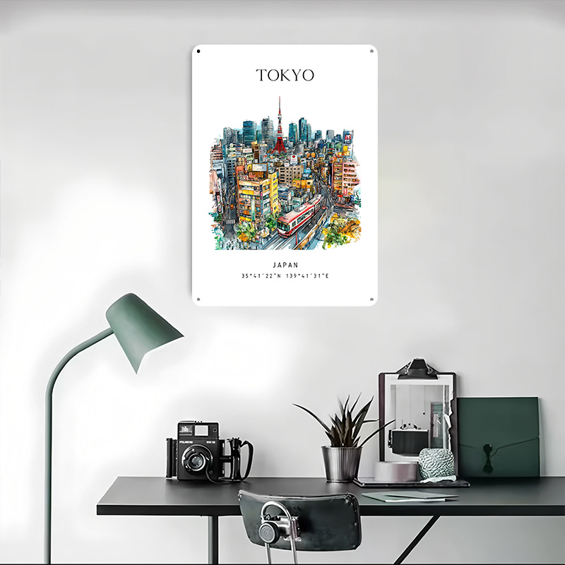 Tokyo Japan Travel Printed Pos - Retro Gaming Japan recensie en prijs