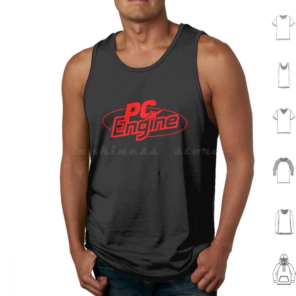 Pc Engine Logo Tank Tops Print - Retro Gaming Japan recensie en prijs