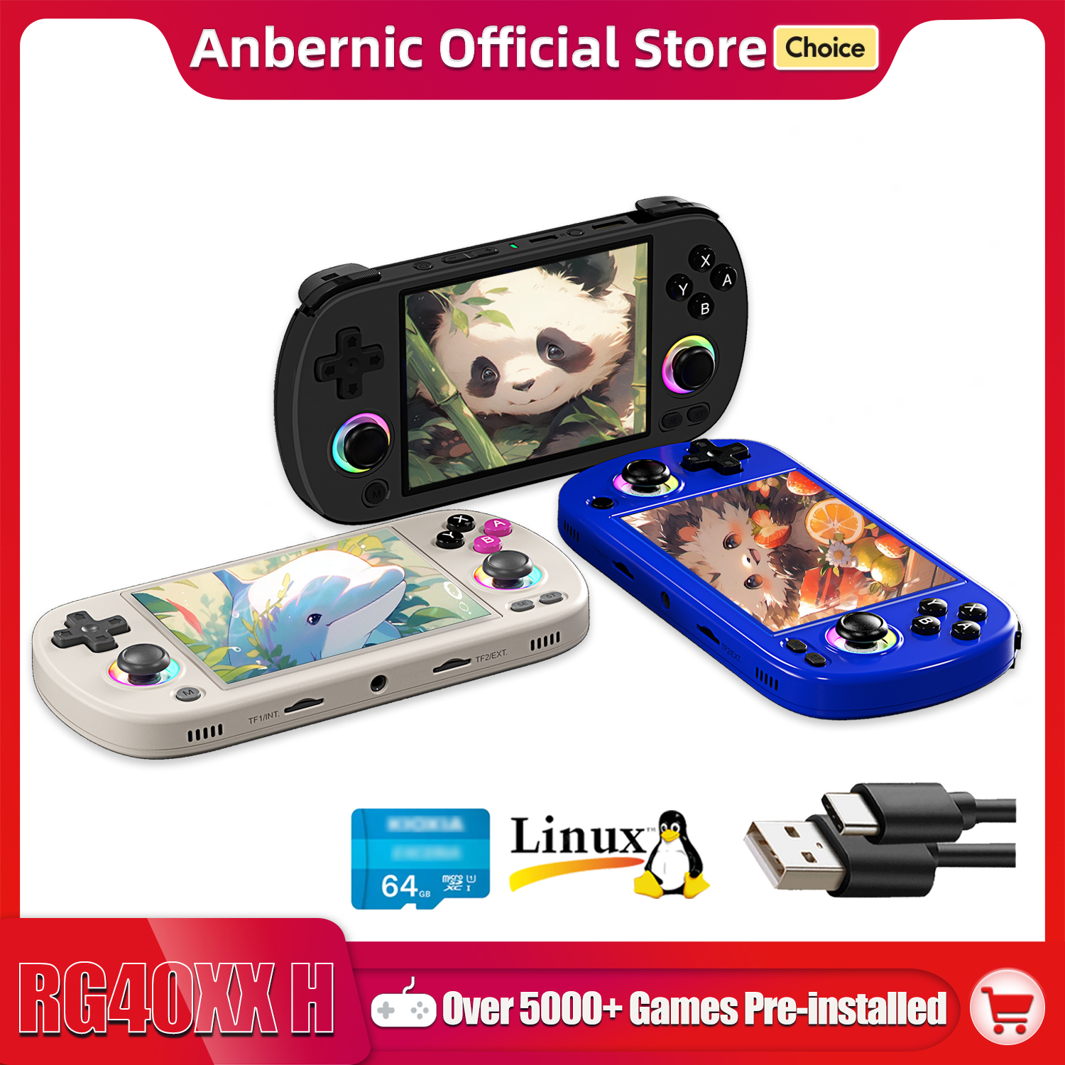 ANBERNIC RG40XX H Handheld Gam - Retro Gaming Arcade Console recensie en prijs