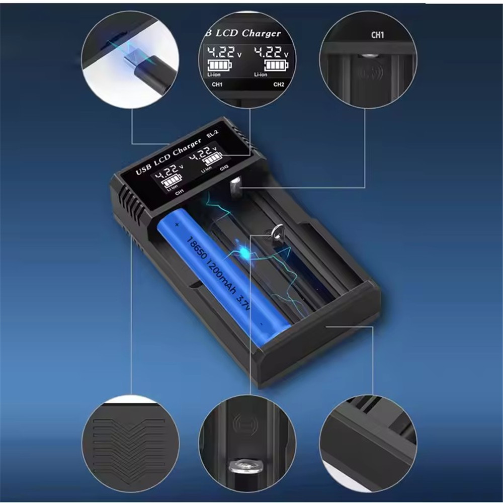 USB LCD Battery Smart Charger  - Rechargeable Battery Aa recensie en prijs
