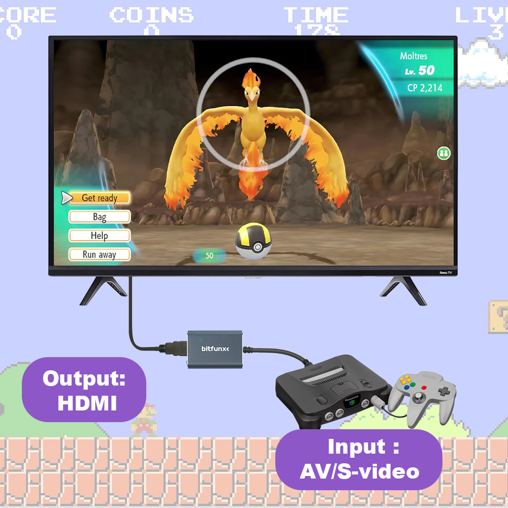 Bitfunx 720P Svideo / AV To HD - Retro Gaming Arcade Console recensie en prijs