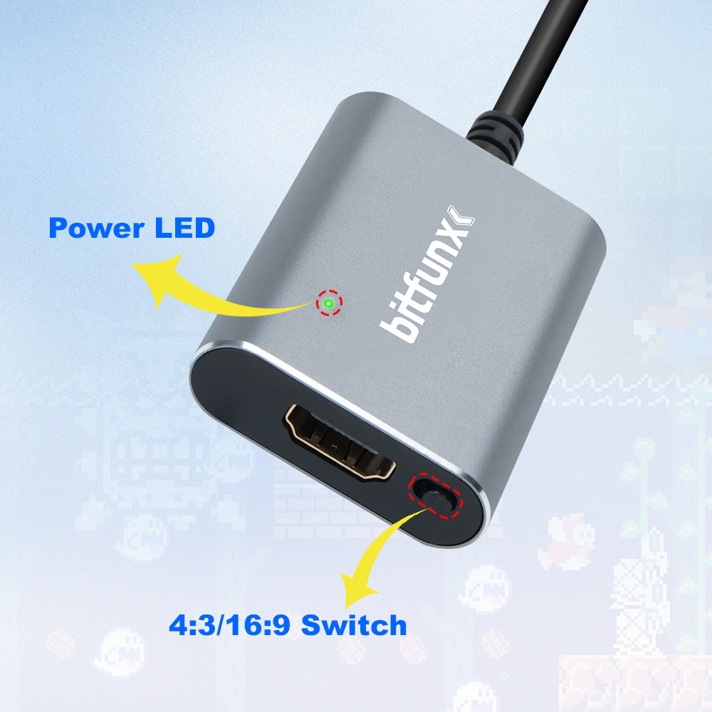 Bitfunx 720P Svideo / AV To HD - Retro Gaming Arcade Console recensie en prijs