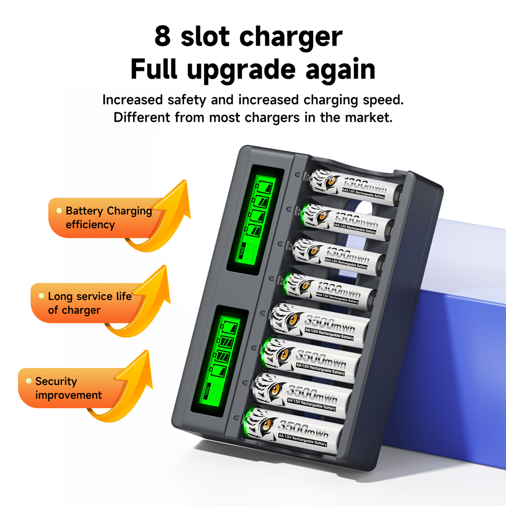 PALO 4-8 Slots 1.5V AA AAA Cha - Rechargeable Battery Aa recensie en prijs
