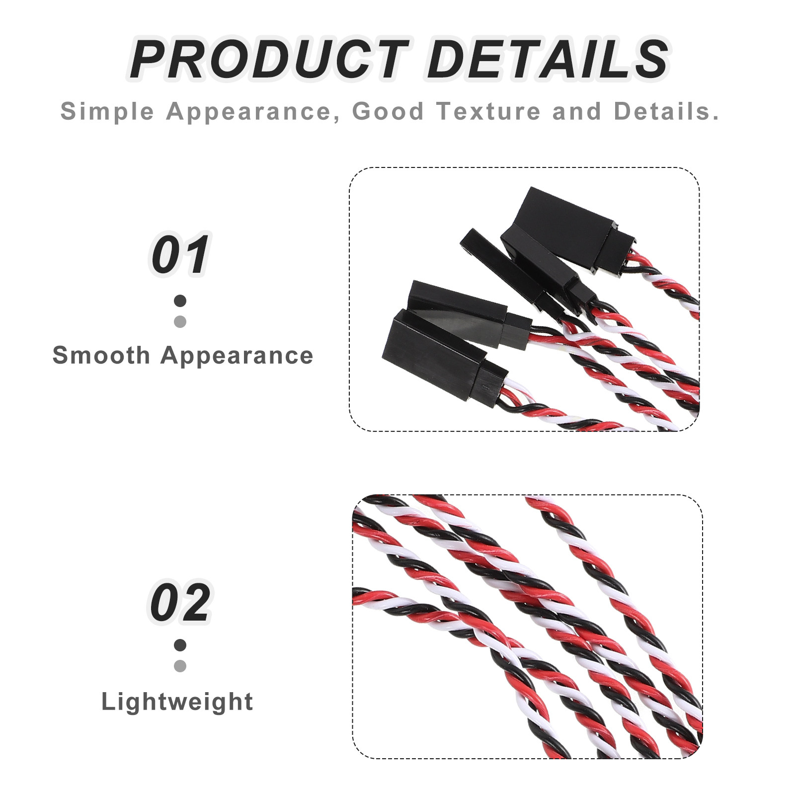 10Pcs Rc Servo Extension Cable - Controller Extension Cord recensie en prijs