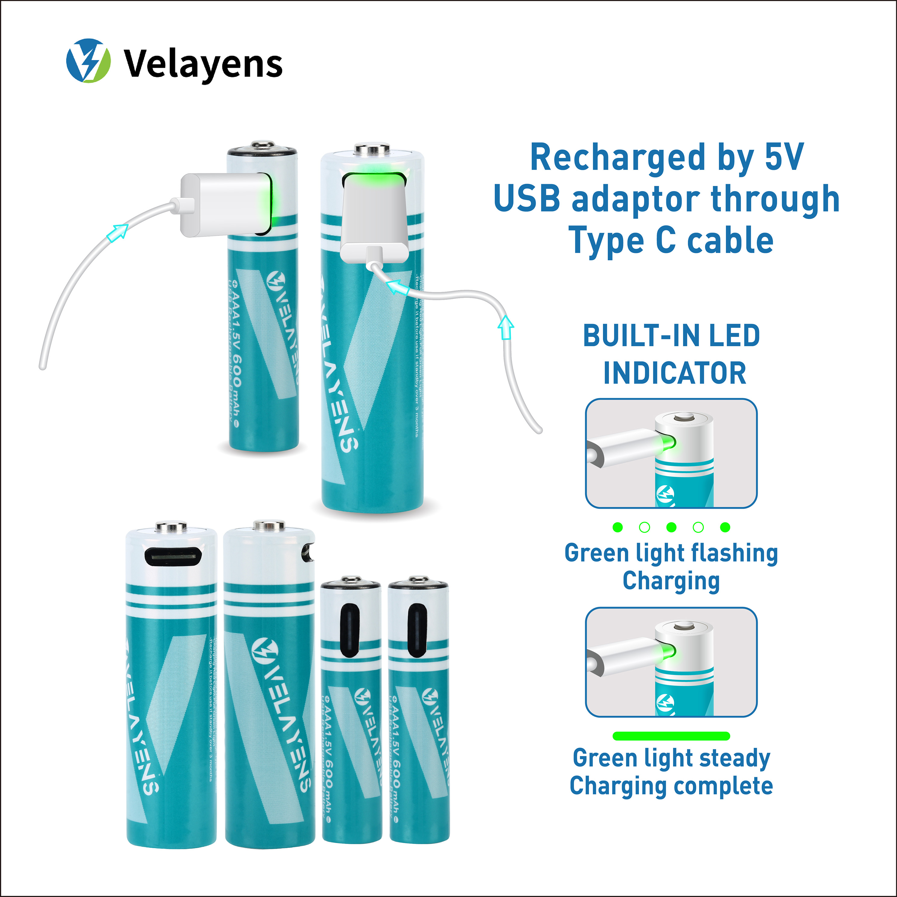 Velayens Rechargeable AA Batte - Rechargeable Battery Aa recensie en prijs