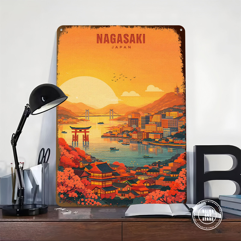 Nagasaki Japan Cityscape At Su - Retro Gaming Japan recensie en prijs