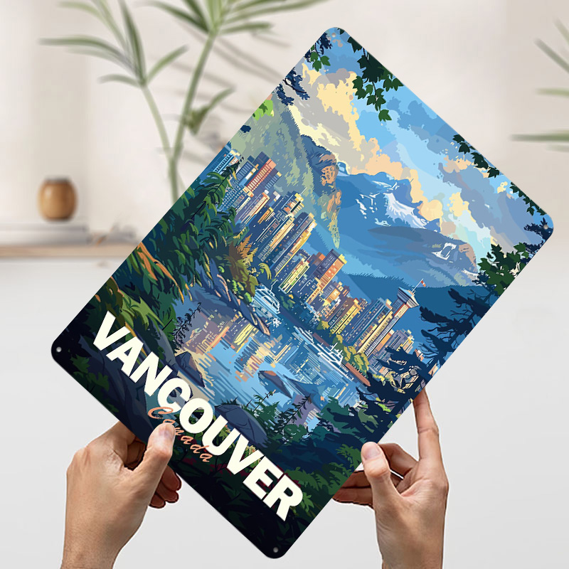 Vancouver Cityscape Printed Po - Retro Gaming Vancouver recensie en prijs