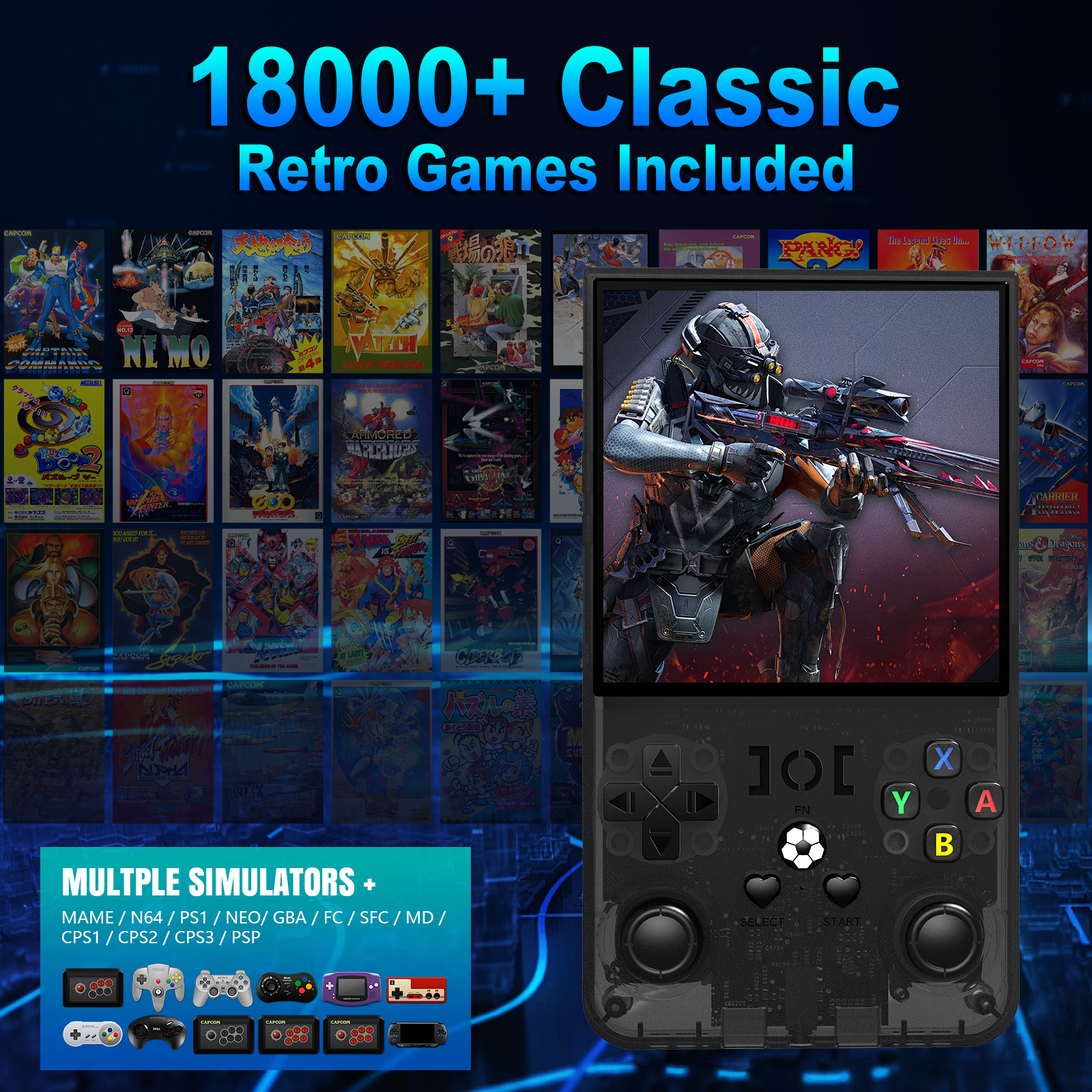 Open Source R36MAX Portable Vi - Retro Gaming Arcade Console recensie en prijs