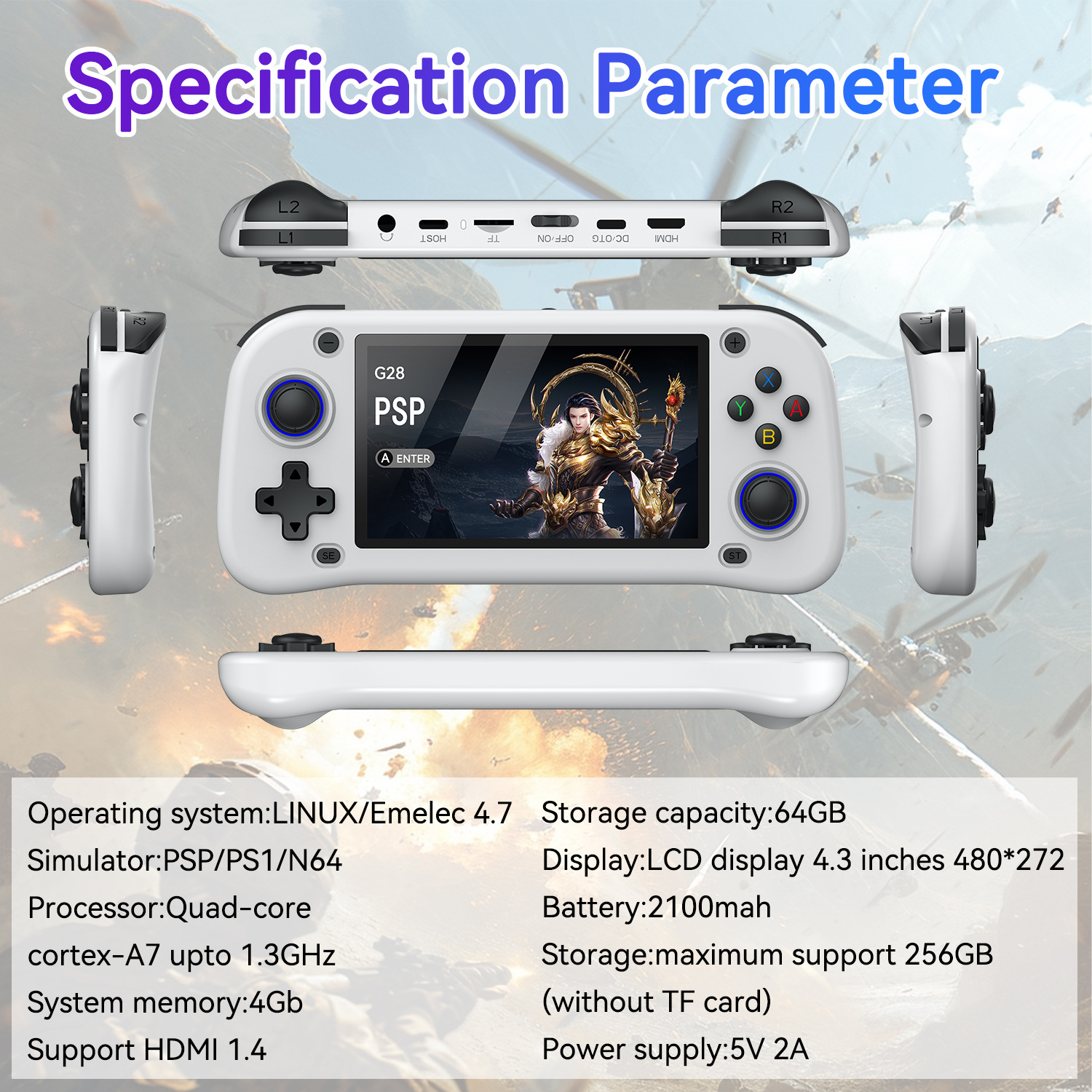 G28 game console 4.3-inch high - Arcade Stick Joystick recensie en prijs