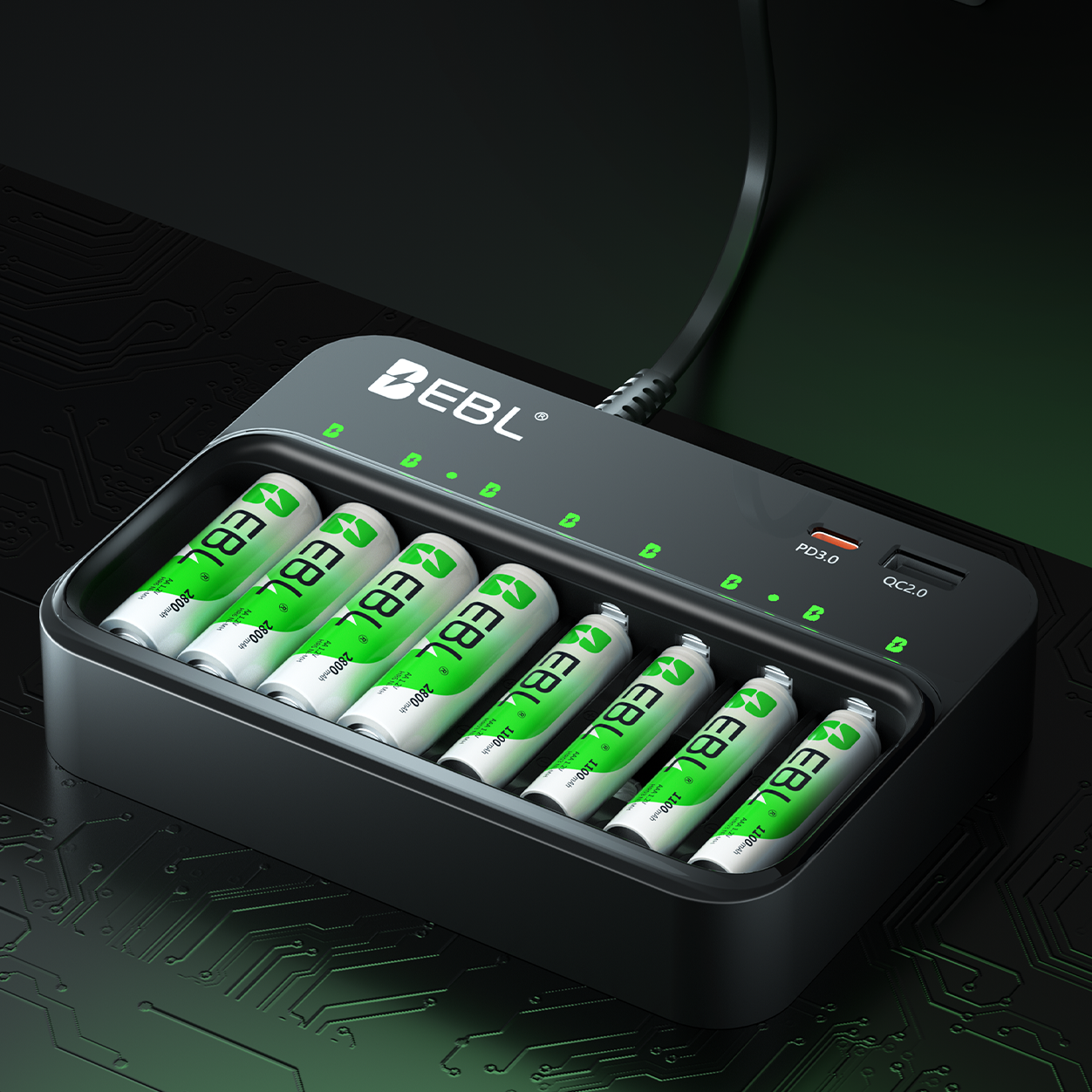 EBL 8pcs (4* AAA 1100mah + 4*  - Rechargeable Battery Aa recensie en prijs