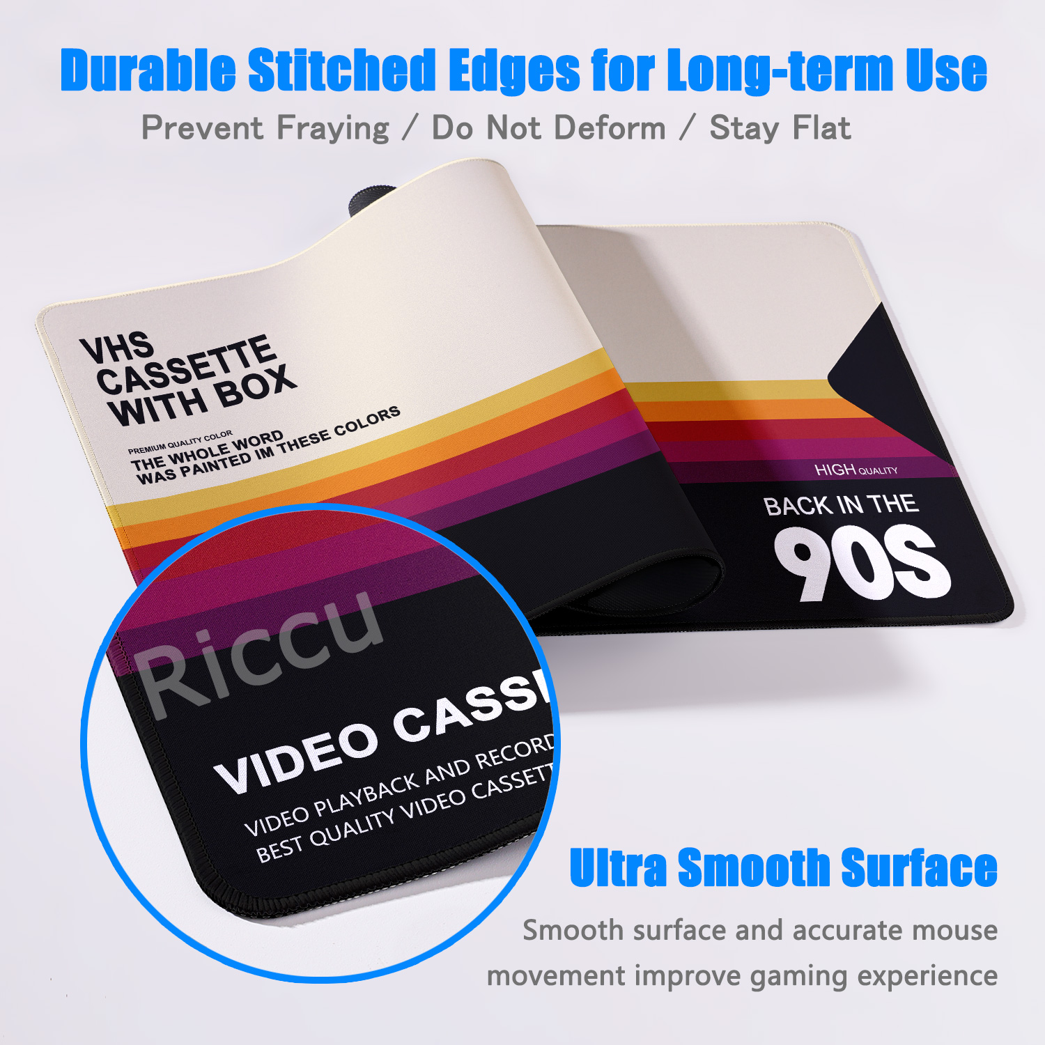 Retro VHS Style Mouse Pad Xxl  - Retro Gaming Accessories recensie en prijs