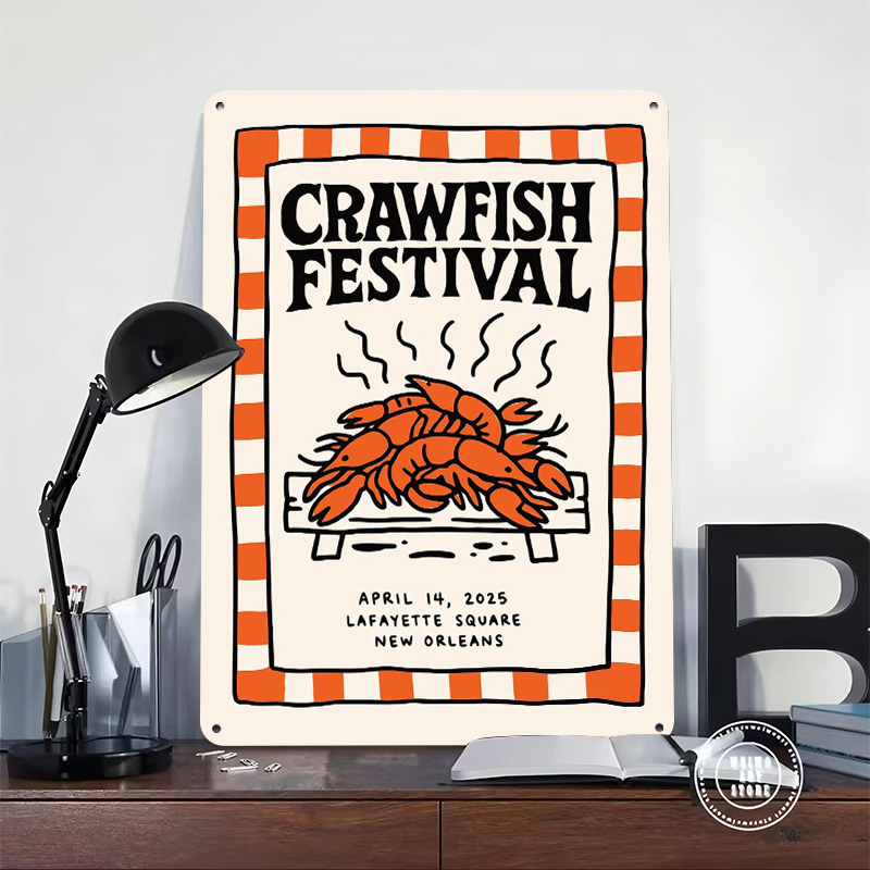 Crawfish Festival Tin Poster W - Retro Gaming Festival recensie en prijs