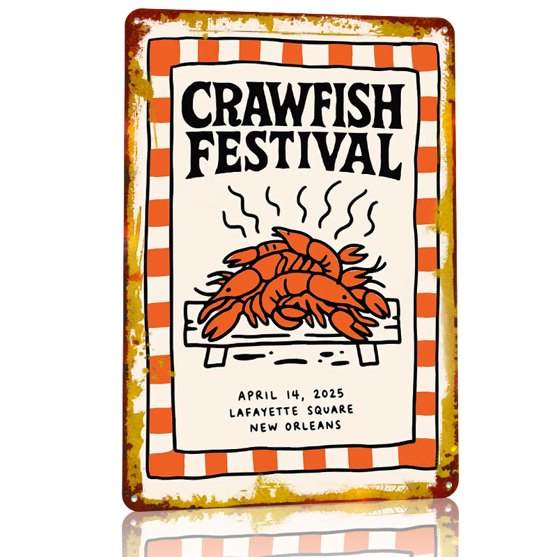 Crawfish Festival Tin Poster W - Retro Gaming Festival recensie en prijs