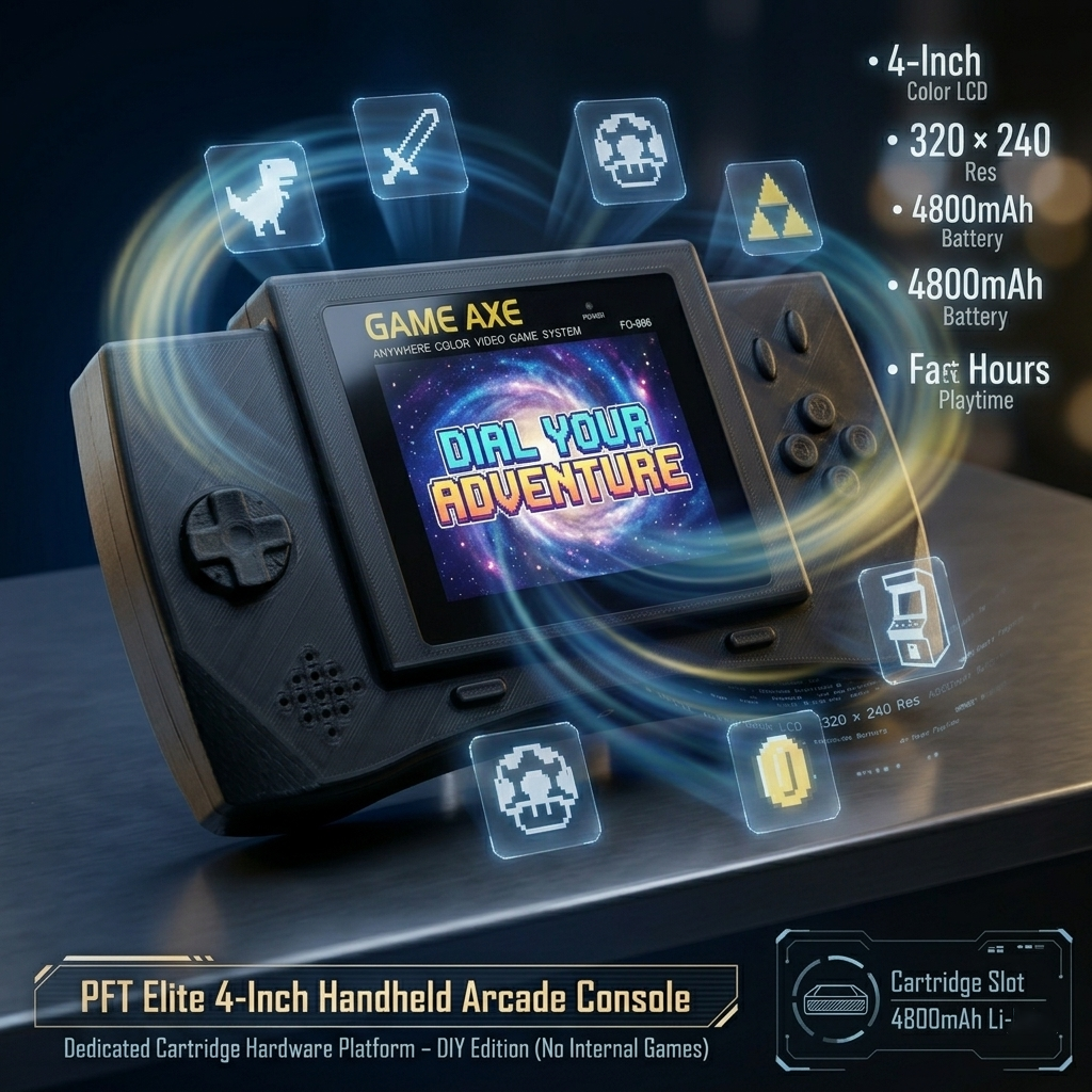 PFT Elite 4-Inch Handheld Arca - Retro Gaming Arcade Console recensie en prijs