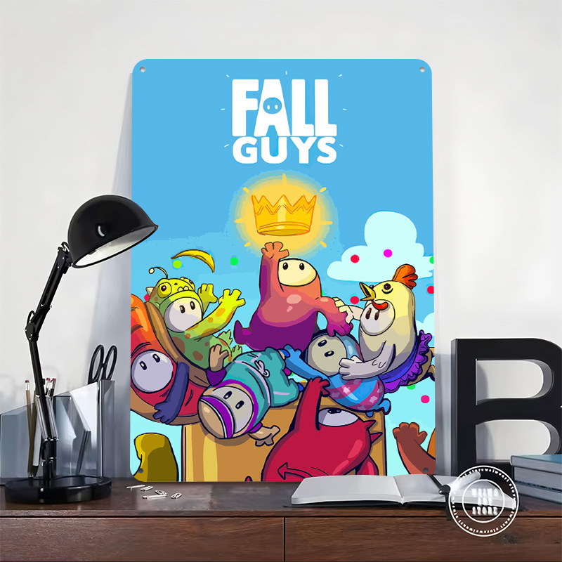Fall Guys Metal Poster Customi - Retro Gaming Guy recensie en prijs