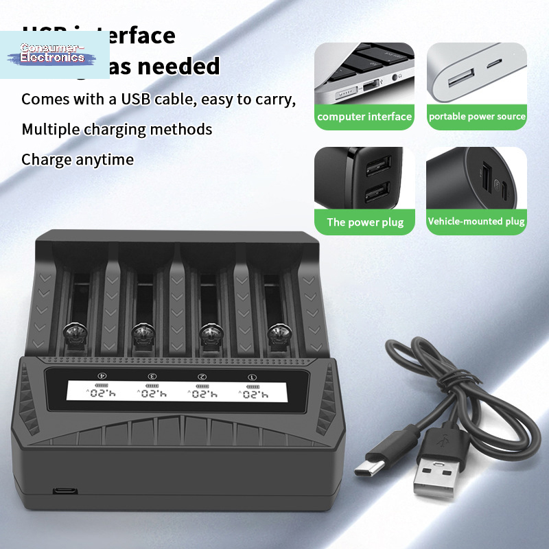 【USB Charger Intelligent LCD B - Rechargeable Battery Aa recensie en prijs