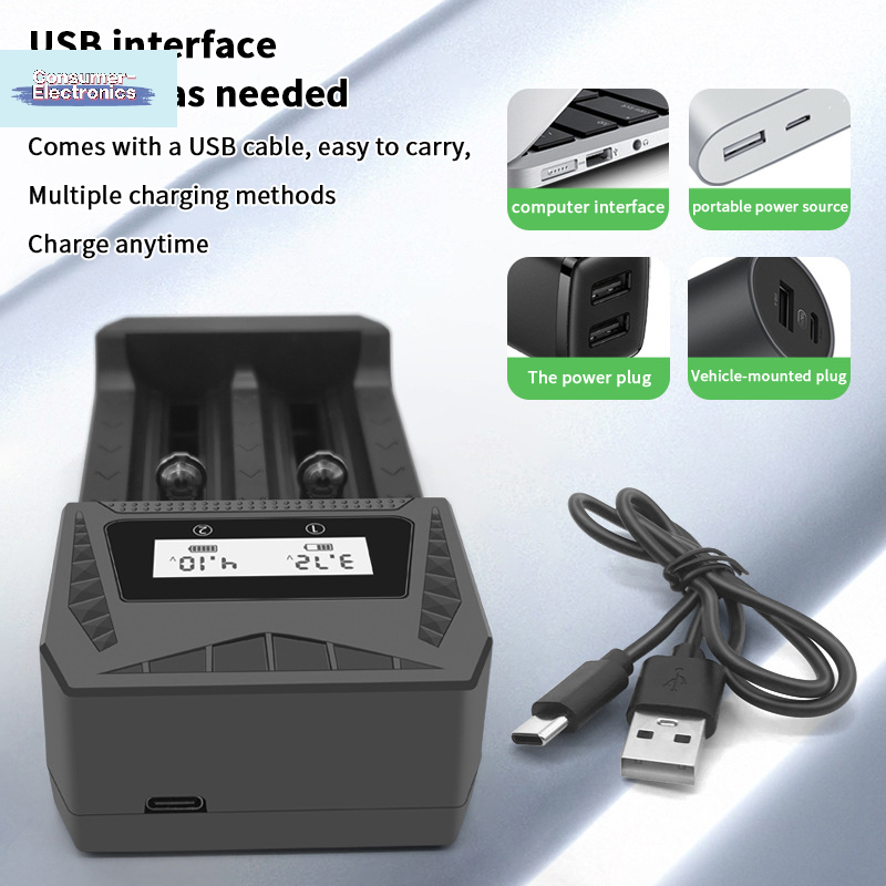 【USB Charger Intelligent LCD B - Rechargeable Battery Aa recensie en prijs