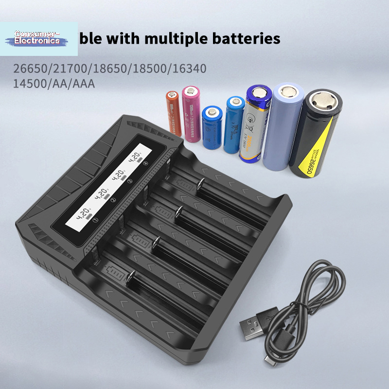 【USB Charger Intelligent LCD B - Rechargeable Battery Aa recensie en prijs