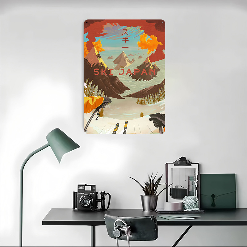 Ski Japan Printed Poster Custo - Retro Gaming Japan recensie en prijs