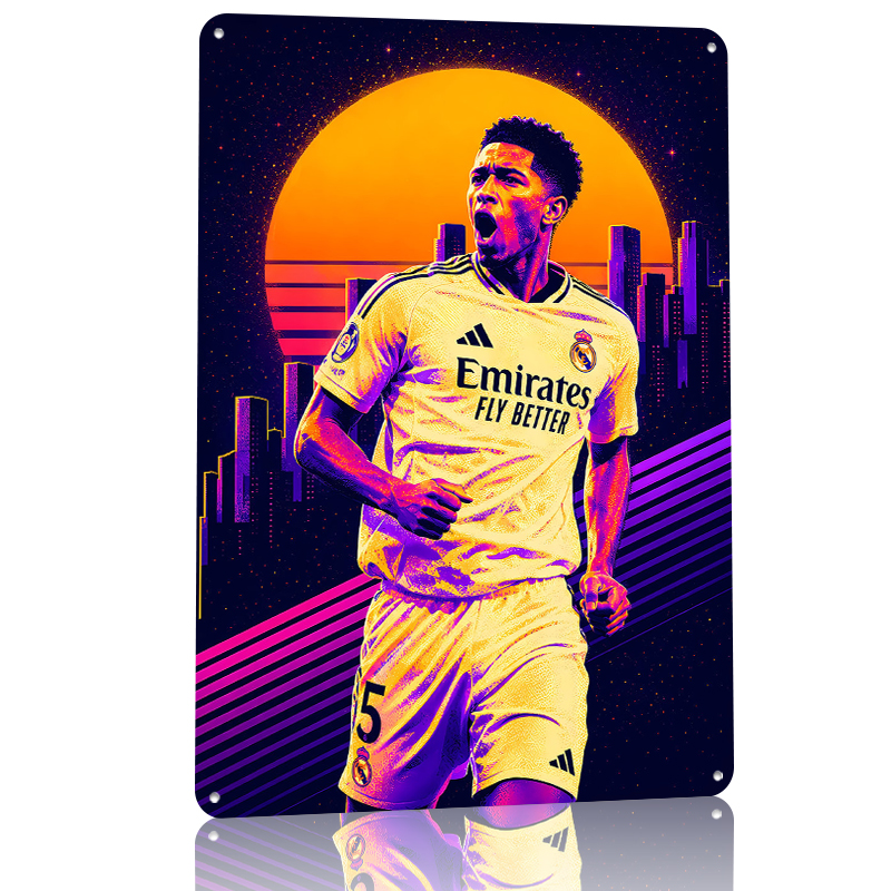 Jude Bellingham Retro Poster V - Retro Gaming Accessories recensie en prijs
