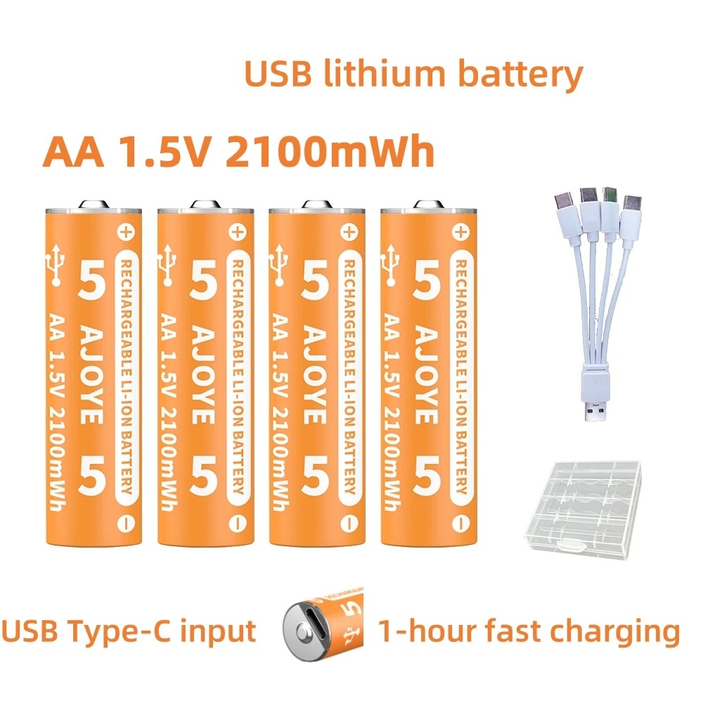 Fast Charging 1.5V 2100mWh AA  - Rechargeable Battery Aa recensie en prijs
