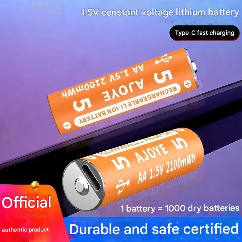 Fast Charging 1.5V 2100mWh AA  - Rechargeable Battery Aa recensie en prijs