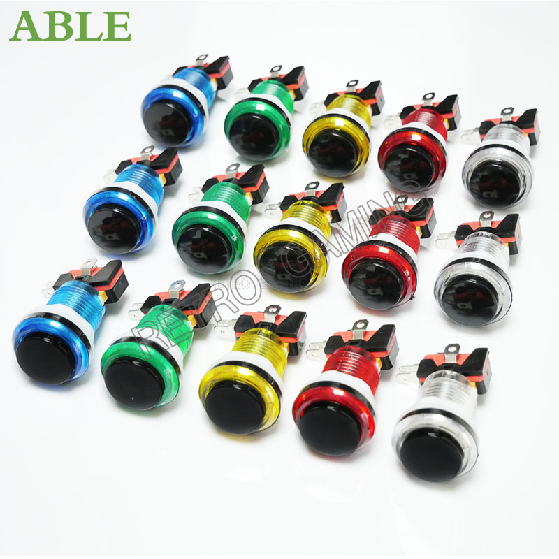 12pcs 6 Colors Arcade LED Push - Retro Gaming Store recensie en prijs