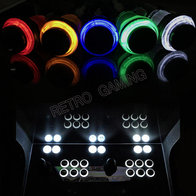 12pcs 6 Colors Arcade LED Push - Retro Gaming Store recensie en prijs