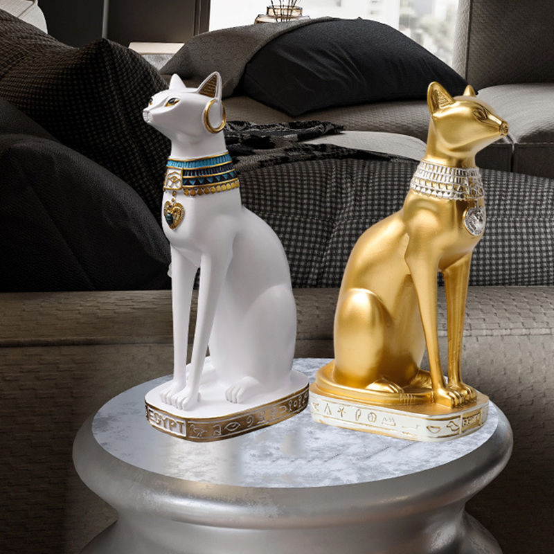 Retro Egyptian Cat Resin Statu - Retro Gaming Decor recensie en prijs