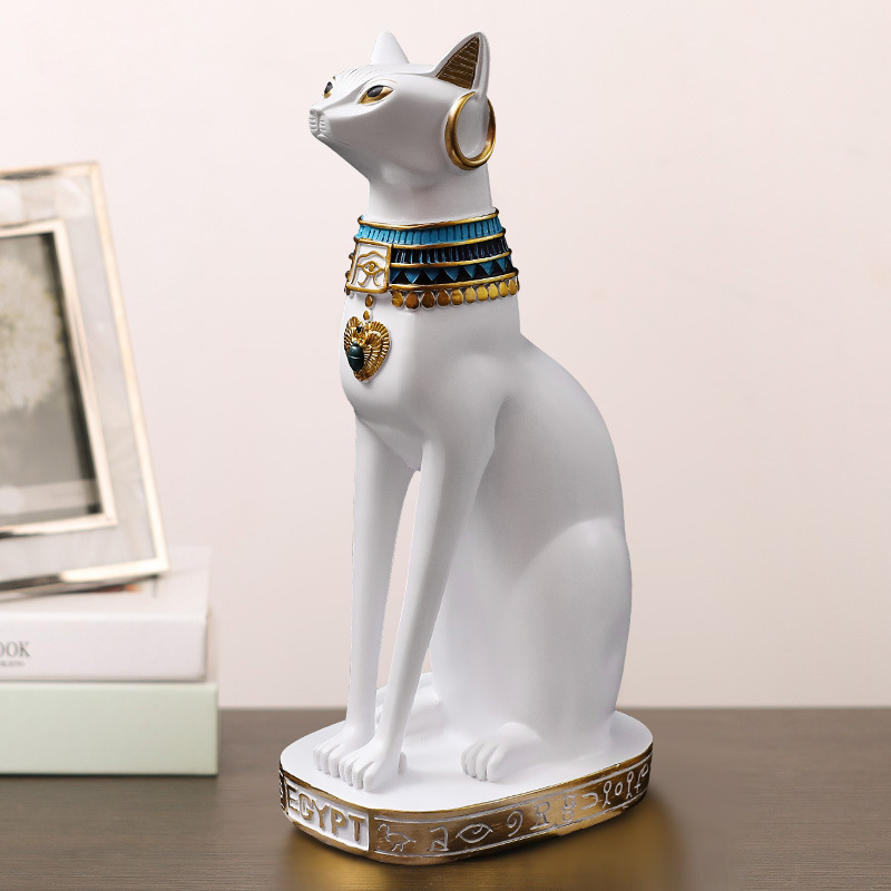 Retro Egyptian Cat Resin Statu - Retro Gaming Decor recensie en prijs