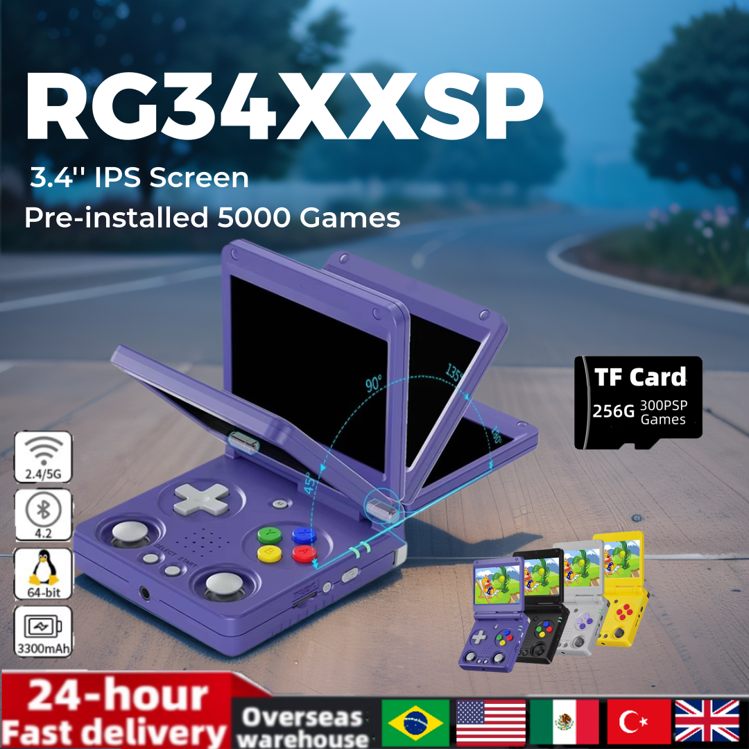 Anbernic RG34XXSP 3.4-Inch IPS - Retro Gaming Arcade Console recensie en prijs
