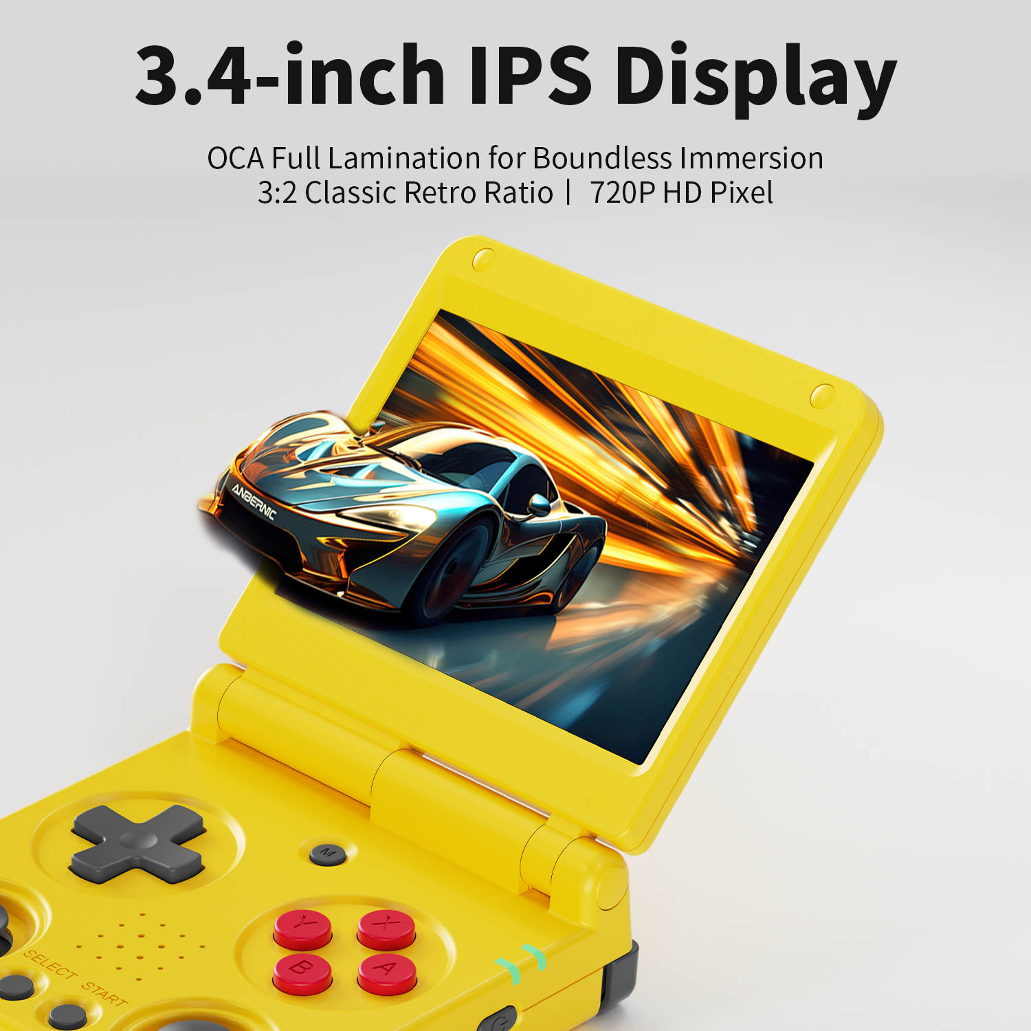 Anbernic RG34XXSP 3.4-Inch IPS - Retro Gaming Arcade Console recensie en prijs