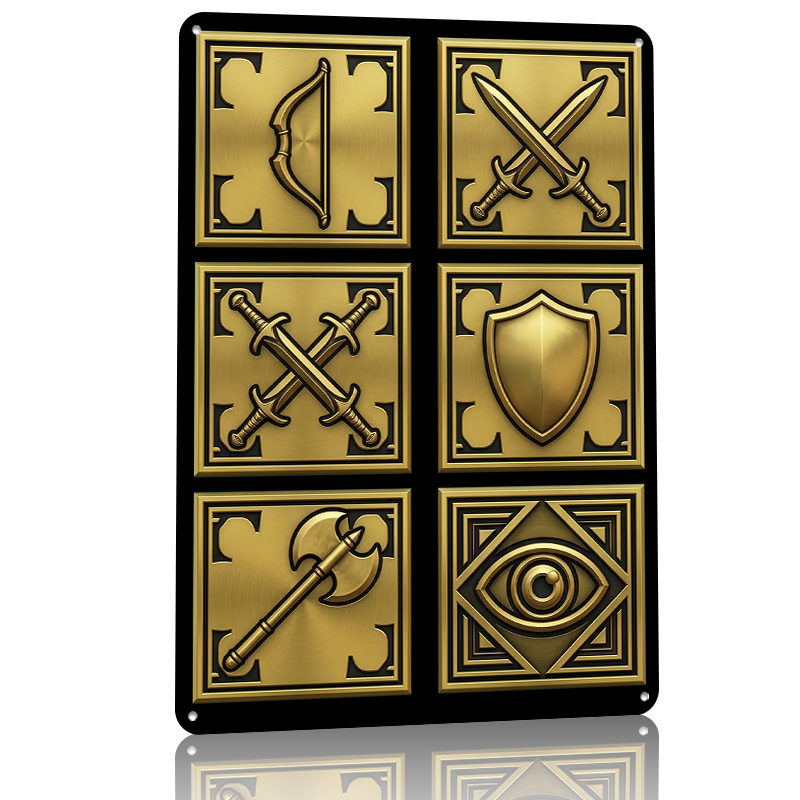 Fantasy Game Icons Tinplate Po - Retro Gaming Accessories recensie en prijs