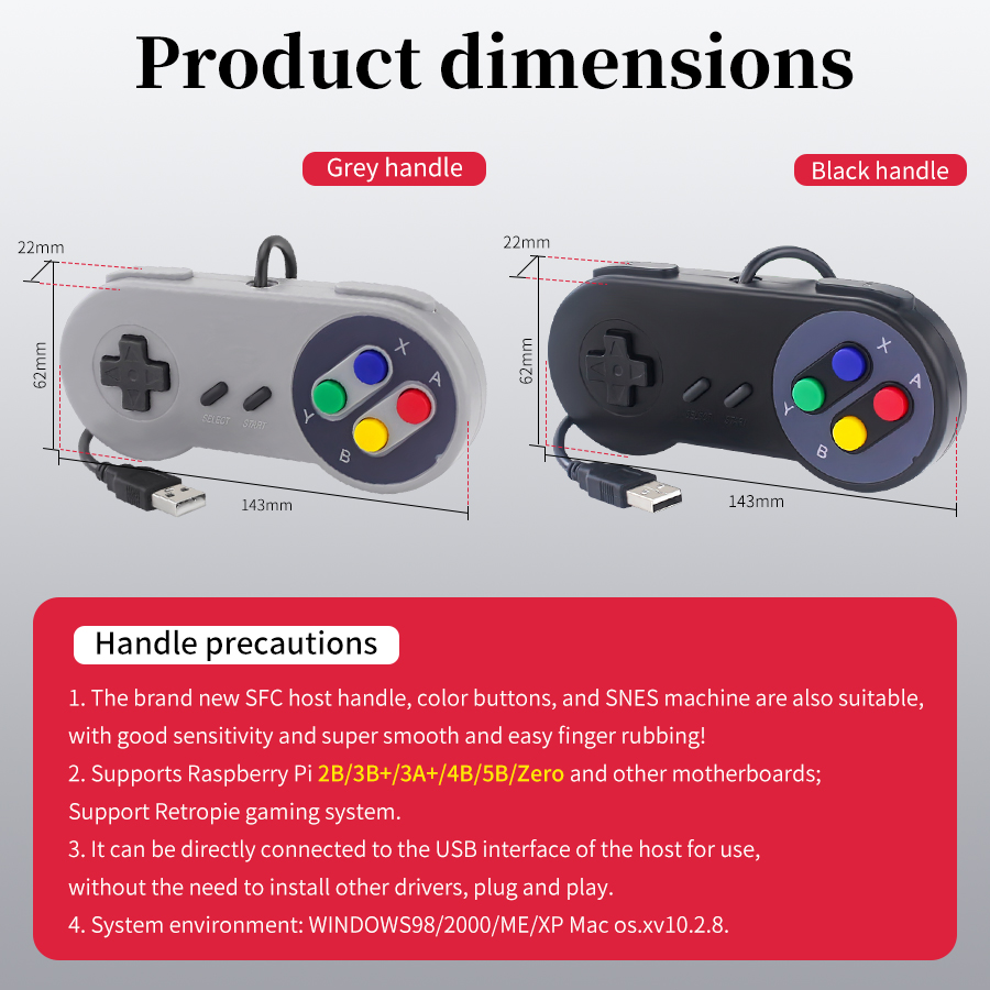 USB Wired Game Controller Plug - Retro Gaming Raspberry Pi 3 recensie en prijs