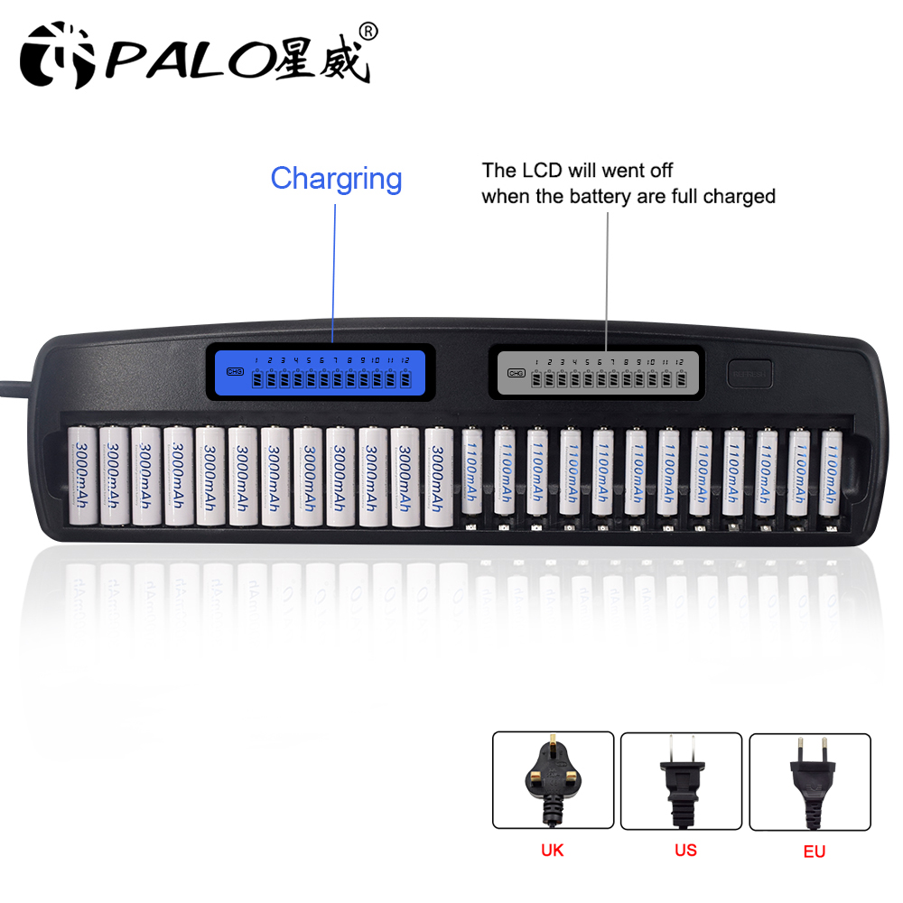PALO 24/36/48 Slots 1.2V LCD D - Rechargeable Battery Aa recensie en prijs