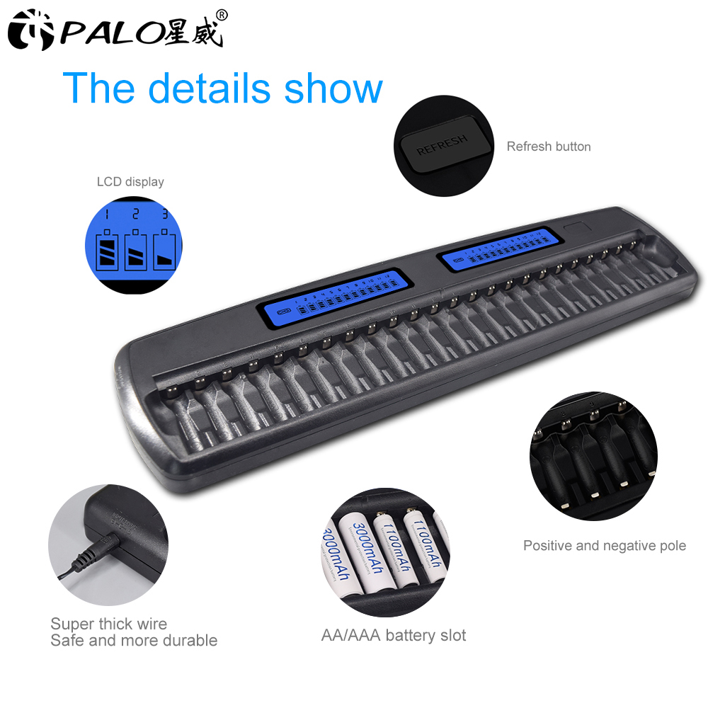 PALO 24/36/48 Slots 1.2V LCD D - Rechargeable Battery Aa recensie en prijs